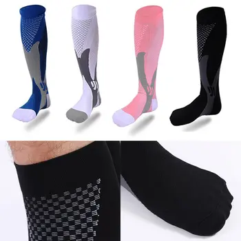 Rularea de Compresie Ciorapi Ciorapi de 20-30 mmhg Bărbați Femei Șosete Sport pentru Maratonul de Ciclism de Fotbal Varice
