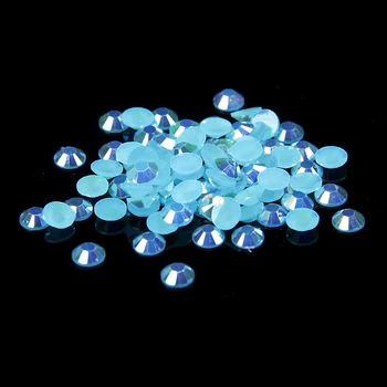 Rășină Pietre Aquamarine AB 500/1000buc 2-6mm Si Dimensiuni Mixte Non Remediere rapidă Lipici Pe Diamante Flatback Pietre Rotunde de Bijuterii DIY