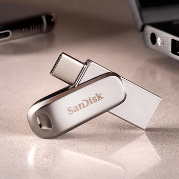 SanDisk SDDDC4 Pendrive USB 3.1 Tip C Dual Pen drive 512GB ssd de 128GB, 256GB 64GB 32GB 1TB Metal Unitate Flash Pentru Laptop/Telefon