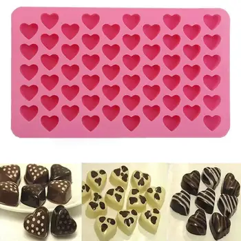 Silicon 3D DIY Inima Forma Mucegai Ciocolata Tort de Decorare Forma de Inima Mucegai Săpun Jeleu Tava de Bucătărie Instrument de Copt