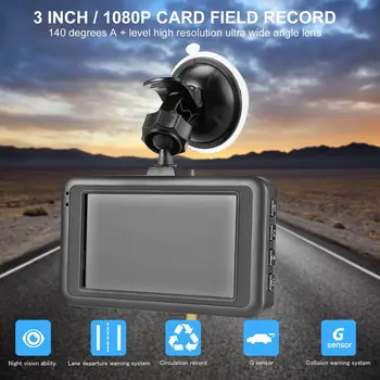 SK-Q7 3.0 inch 12MP 1080P DVR Auto de Conducere Recorder Video LED Noapte 140 de grade unghi Larg Looping Video