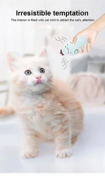 Slefuire Catnip Interactive Amuzante Animale De Companie De Pluș Pisoi De Mestecat Vocal Jucărie Cu Gheare Degetul Mare Muscatura De Pisica De Menta Pentru Pisici, Pisică Fierbinte Accesorii