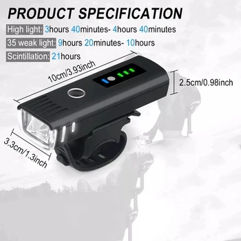 Smart Inducție Biciclete MTB Faruri USB Reîncărcabilă Față de Bicicletă Lumina Impermeabil 4 Modul de LED-uri Faruri cu Bicicleta Lanterna