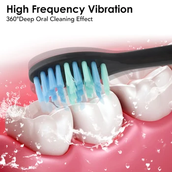 Smart Periuta De Dinti Electrica Sonic Vibration Impermeabil Perie De Dinti De Albire A Dintilor Îngrijire Orală Îngrijire Dentară De Înlocuire Capete De Perie