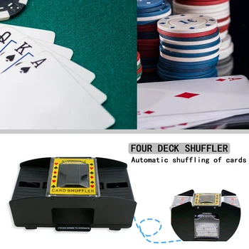 Tabla De Joc Automate De Poker Amestecator Tabla De Joc De Poker, Carti De Joc Carte De Amestecare Mașină De Praf Portabil Transportă Decor