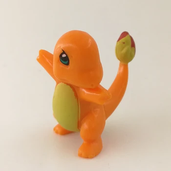 Takara Tomy Pokemon 4-6cm Charmander Popplio Litten Pikachu Rowlet Treecko Eevee Fennekin Greninja Anime Acțiune Figura Păpuși de Jucărie