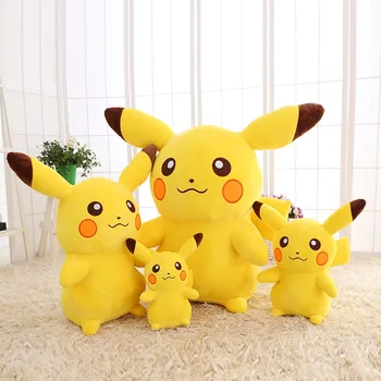 TAKARA TOMY Pokemon Pikachu de Pluș Papusa Anime Japonez Pikachu Jucărie pentru Copii Colecție de Jucării de Crăciun Cadou de Ziua de nastere