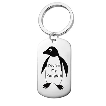 Tu ești Meu Pinguin Breloc Pinguin Breloc Cadou Romantic Cadou de Aniversare Cadouri de Ziua Îndrăgostiților Pentru Prietena Prietenul Sotului