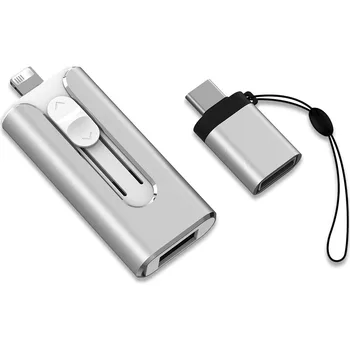 Unitate Flash pentru iPhone Fotografie Stick de 128GB flash Drive USB 3.0 Flash Drive 3 in 1 Stick de Memorie USB de Stocare Extern USB