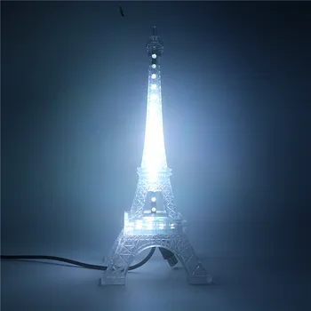 USB 5V Turnul Eiffel Lumina de Noapte WS2812B 48 de Led-uri în mod Individual Adresabil Inteligent SK6812 Colorate Chip de Led-uri Lampă de Decorare Lumina