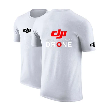 Vara Barbati Nou DJI Pilot Profesionist Drone Logo-ul de Imprimare Harajuku Slim Top Tricou Casual, Confortabil Aplicatiile T-shirt