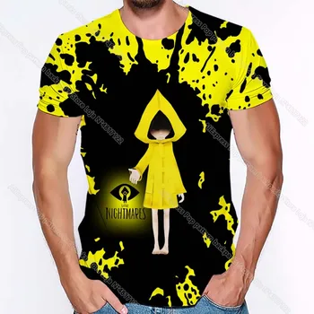 Vara Oamenii Mici Coșmaruri 2 Tricouri Unisex Mâneci Scurte Tricouri Camiseta de sex Masculin de Desene animate Anime 3D Imprimate T-shirt, Tee Topuri