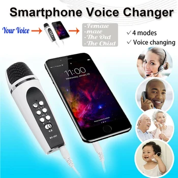Voce în Schimbare Microfon Sunet de la PC Telefonul Acasă Mini 4 Moduri Wireless Smartphone Portabil Pentru IPhone Pentru Android