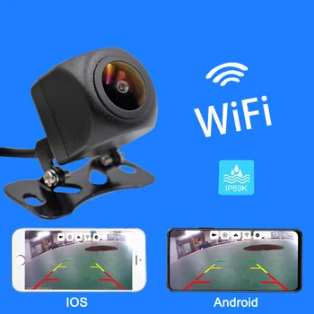 WIFI 720P Masina din Spate Vedere aparat de Fotografiat Europeană Cadru de Înmatriculare Reverse Camera pentru IOS, Android Telefon Mobil Camera de Rezervă
