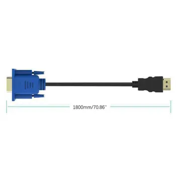 1/1.8/3/5M compatibil HDMI Cablu compatibil HDMI La VGA HD Cu Audio Cablu Adaptor compatibil HDMI LA VGA Cablu de dropshipping