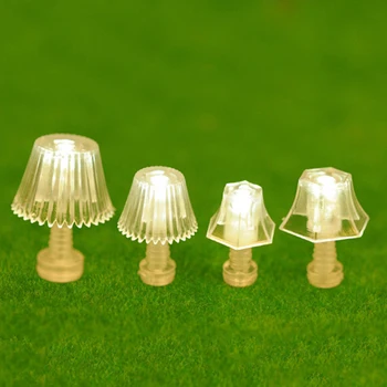 1:25 Mini Doll House Dormitor Lampa De Podea Pentru Copil Jucărie De Iluminat Lampă De Masă Casă De Păpuși, Miniaturi Accesorii