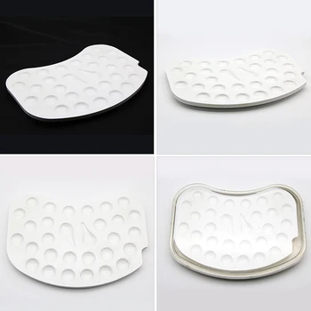 1 BUC Dental lab Dentist Portelan Amestecarea Udare Hidratare Placă Ceramică Paleta Cu Capac Transparent Pentru Glazura