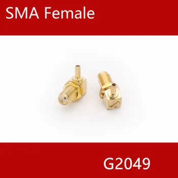 1 BUC SMA female stright /Unghi Drept cap de sex masculin gaură filetată cu piuliță fixă sertizare RG58 și SYV50-3 RF conector de sârmă