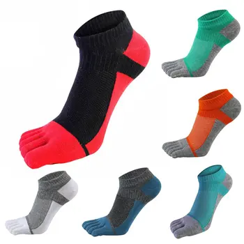 1 Perechi/Lot Bumbac Șosete Tep Bărbați Băiat Pentru A Proteja Glezna Cinci Degete De Compresie Plasă Vasul Ciorapi De Moda