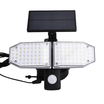 100 SMD LED Dual Capul Solar de Perete de Lumină Senzor de Mișcare în aer liber, Grădină, Reflector lumina Soarelui de Mișcare PIR Strada Lumina Decoratiuni de Gradina