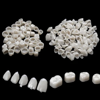 100buc Dentare, Fatete Dinti Ultra Subțire de Albire Rășină Molar Anterior Temporară Coroana de Portelan Dentar Material Îngrijire Orală