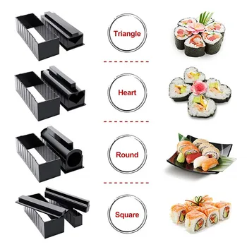 10buc/Set DIY Face Sushi Kit Rola Sushi Maker Rola de Orez Mucegai Bucătărie Sushi Instrumente Japoneze Sushi de Gătit Instrumente Instrumente de Bucatarie