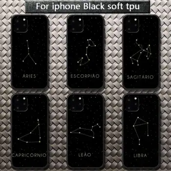 12 constelații zodiacale semne Telefon Caz pentru iPhone 8 7 6 6S Plus X 5S SE 2020 XR 11 12 Pro mini pro XS MAX