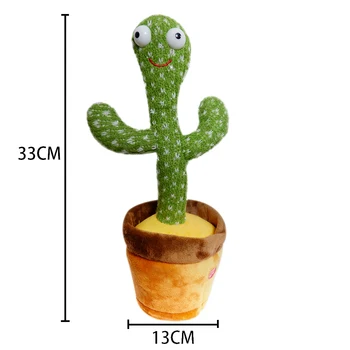 120 De Melodii Încântătoare Jucărie Vorbind Dans Cactus Papusa Vorbi De Înregistrare A Sunetului Repeta Kawaii Cactus Jucarii Copii, Educație Pentru Copii Cadouri