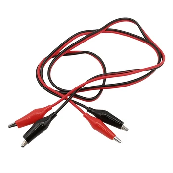 1buc 1 Metru Roșu și Negru Dublu Aligator Clipuri Crocodil Test Clip Cablu Electric de Șuntare DIY pentru Multimetru