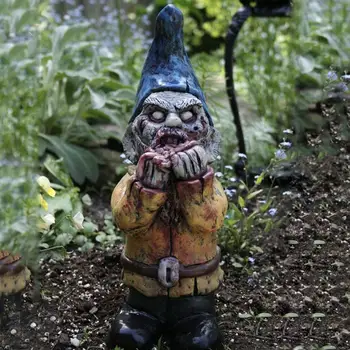 1buc Rășină Zombie Groază Pitic Pitic Figura Sculptura Statuie Ornamente de Grădină Ghivece cu Plante Decor de Halloween Prop