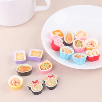 2 BUC Creative Nee Mini Drăguț 1:12 Păpuși Bucătărie Simulare Miniatură Rășină Alimentare Accesorii Model de Mici Ornamente Decor Jucarii