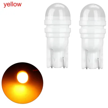 2 buc Lampa de Semnalizare Led T10 W5W 3030 168 194 Bec Led T10 Ceramica Auto de Licență Bec Interior Pană Clearance-Lumina Alb#297188