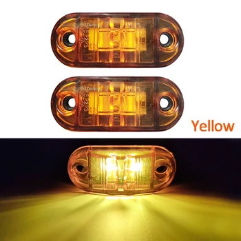 2 buc Laterale Lumini de poziție, Lămpile Auto Camion Remorcă Avertizare de Culoare galben 12v/24v Camion CONDUS