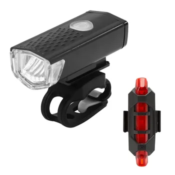 2 buc USB rezistent la apa XPE LED Faruri de Biciclete Lanterna Față de Biciclete Coada Lumina Biciclete Lumina Accesorii pentru Biciclete
