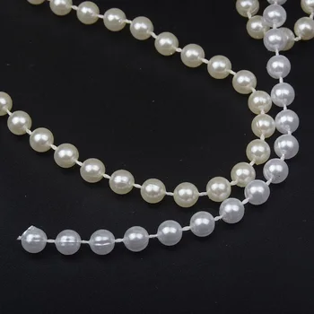 2 Metri 6mm Linie de Pescuit Lanț Pearl Margele perle de Nunta Ghirlanda Petrecere Decoratiuni petrecere gradina DIY Buchet de Mireasa accesorii