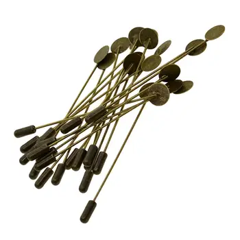 20 Set Stick Pin Tulpini Rever Brosa Brosa Baza Brosa Parte Meșteșuguri