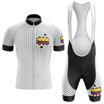 2020 Columbia Ciclism Jersey Set Bărbați Ciclism Îmbrăcăminte de Biciclete Rutier Tricouri Costum pantaloni Scurți de Bicicletă MTB Race Uniformă Maillot Culotte