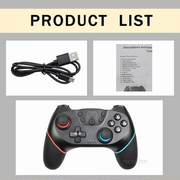 2021 Bluetooth Pro Gamepad pentru N-Comutator NS-Comutator NS Comutator Consolă Wireless Gamepad Joc Video USB Joystick-ul de Control