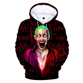 2021 Bărbați Femei Jachete Hanorace Streetwear pentru Cupluri Strat de Moda Haha Joker de Imprimare 3D Hip Hop Amuzant Toamna Barbati/femei Topuri