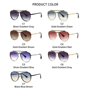 2021 Epocă Pilot ochelari de Soare Pentru Barbati Femei Conducere în aer liber Brand de Moda de Design de Ochelari de Soare de sex Feminin Metal Gradient Nuante UV400