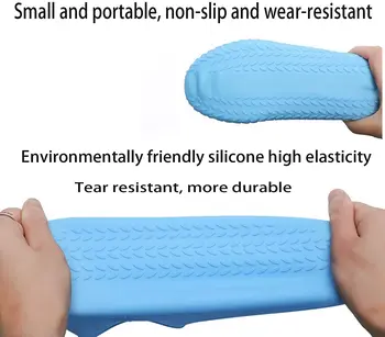 2021 FIERBINTE Cizme Impermeabile Pantof Acoperi Material Silicon Unisex Pantofi de Protecție Cizme de Ploaie pentru Interior în aer liber Zile Ploioase Reutilizabile