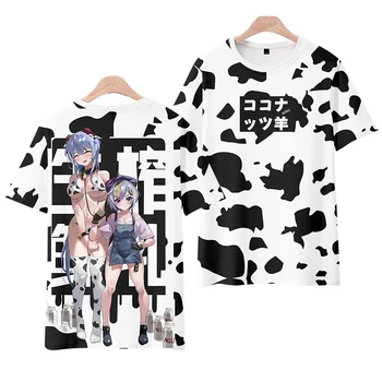 2021 Nou Anime Tricouri Topuri Genshin Impact Femei Kawaii Fata De Desene Animate Grafică Tricouri Tricouri Amuzante Y2k Streetwear Bărbați Băiat De Îmbrăcăminte