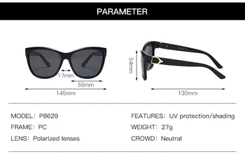 2021 Nou ochelari de Soare pentru Femei ochelari de Soare Polarizat Femei Lentile Polarizate D-în formă de Nuante pentru Femei очки солнечные женские