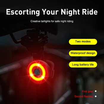 2021 Nou rezistent la apa Biciclete Lumina din Spate Stopul de Siguranță lampa de MTB de Echitatie Biciclete Ciclism Lumina de Frână Accesorii pentru Biciclete
