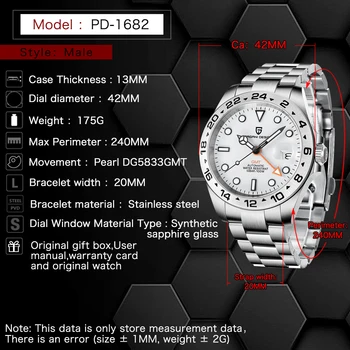 2021 Noul Pagani Design de Brand de Top Ceas Barbati Ceas Automată Mecanice Bărbați GMT Oțel Inoxidabil rezistent la apa Ceasul Reloj Hombre