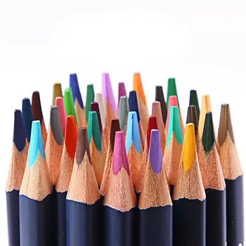 24 Culori Set Creioane Acuarelă Desen Schiță De Artă Pictură Perie Hnadle De Benzi Desenate Cu Graffiti Din Lemn Creion Colorat Cu Cutie De Metal