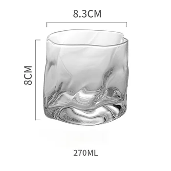 270ml Whisky Japonez Cocktail Pahare Mini Neregulate Cristal de Sticlă Ceașcă Personalizată de uz Casnic rezistente la Căldură Cana de Cafea