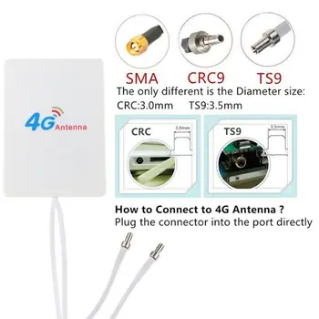 28dBi 3G 4G LTE Antena TS9 Bandă largă Antena Amplificator de Semnal Pentru 4G, 3G, LTE Mobile Router GDeals