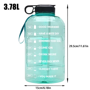 3.8 L Tritan Galon de Apă Biberonul BPA Free de Sticle Portabil de Sport sală de GIMNASTICĂ Ulcior Sticle de Apă Eco-Friendly Drinkware Agitator Leakproof