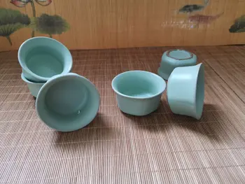 3 tipuri RUYAO celadon set de ceai Chinezesc celebru RU cuptor de portelan set de ceai, design elegant, realizat în DEHUA